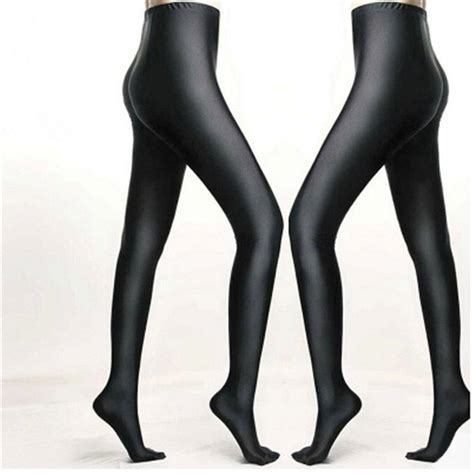 women s oil shiny gloss pantyhose pants stretchy bottoming