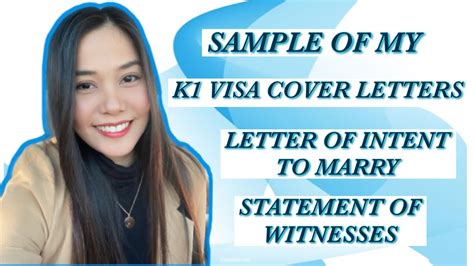 visa cover letters letter  intent  marry statement