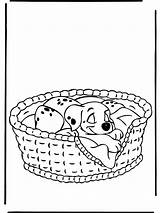 Coloring Basket Pages 101 Dalmatian Dalmatians Cat Dalmation A201 Printable Clipart Fiddle Comments Color Popular Library Coloringhome Advertisement sketch template