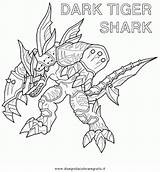 Invizimals Shark Tiger Cartoni sketch template