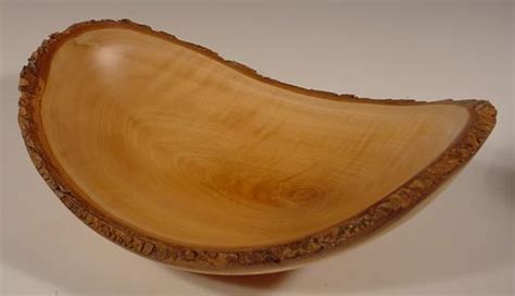 custom  bradford pear natural edged wood bowl