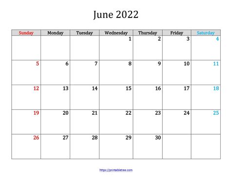 june  calendar  blank printable templates calendar week june