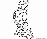 Pebbles Coloring Pages Flintstone Flintstones Baby Dd86 Bambam Printable Bam Profil Supertweet Characters Fun Print Kids Colouring Color Sheets Book sketch template