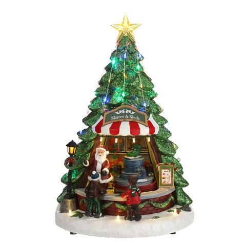 luville kerstdorp miniatuur kerstkraam in boomvorm kopen shop bij fonq be