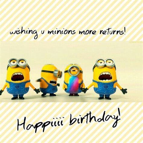 25 Funny Minions Happy Birthday Quotes Minions Happy