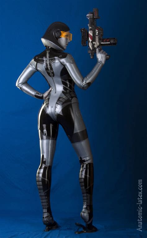 amazingly cool mass effect edi latex body suit — geektyrant