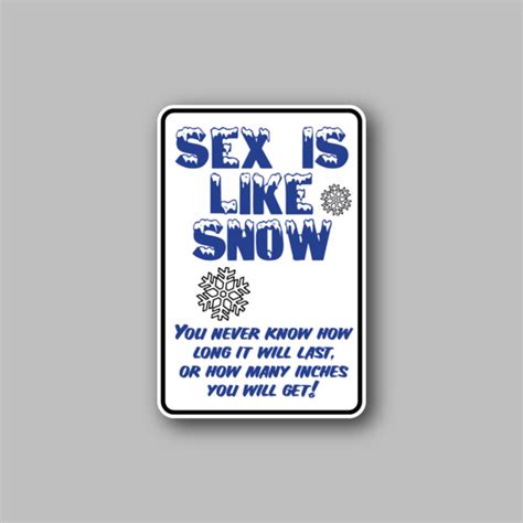 sex is like snow fun sign wall decal vinyl sticker car sticker