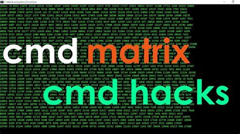cool cmd tricks  hacks cmd matrix tutorial tulsi networks