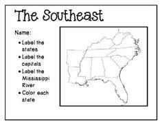 blank map southeast region
