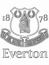 Everton Pages Football Coloring Badges Sheets Badge Fc Choose Board sketch template