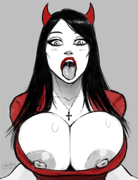 rule 34 big breasts breasts cleavage devil devil hs