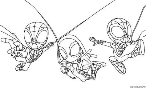 spidey   amazing friends coloring page turkau