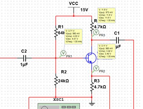 transistors unity gain phase splitter  outputs   voltages electrical