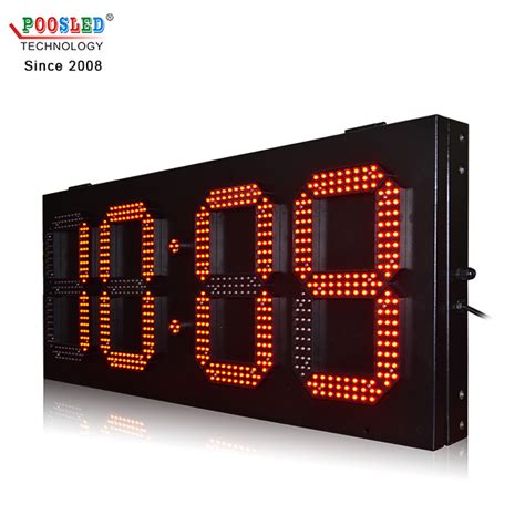 high quality ip outdoor   single red gps led digital clock buy led clock led timer