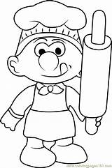Coloring Baker Smurf Pages Smurfs Coloringpages101 Village Lost Color Getcolorings Getdrawings Printable sketch template
