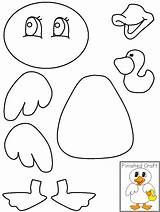 Kids Printable Preschool Coloring Pages Duck Activities Crafts Templates Worksheets Paper Template Cut Animal Do Paste Animals Printables Pyssel Jumping sketch template