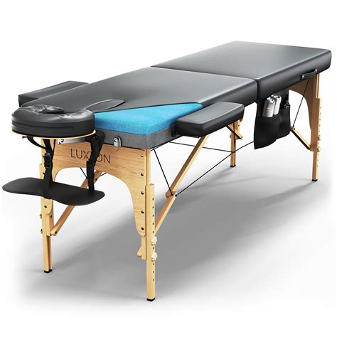 luxton home premium memory foam massage table easy set up foldable