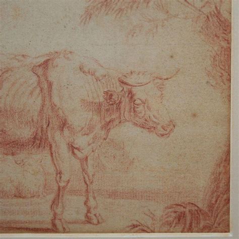 dutch   century red charcoal drawing     stdibs