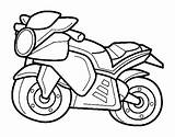 Coloring Motorbike Sport Coloringcrew sketch template