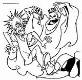 Scooby Doo Coloring Pages Monsters Kids Print Halloween sketch template