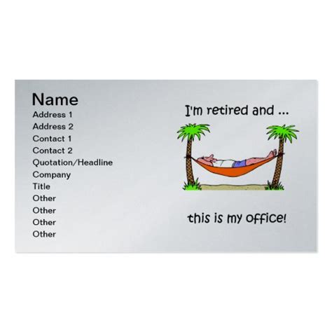 retirement business card zazzle