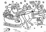 Santa Coloring Claus Pages Sleigh Reindeer Clipart Christmas Printable Drawing Print Santas Colouring Kids Elves Printables Amazing Clipground Quotesbae Drawings sketch template