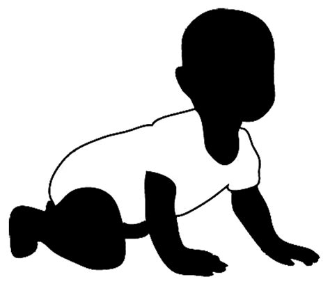 baby silhouette clip art clipart