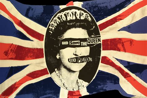 sex pistols god save the queen british punk rock band queen poster