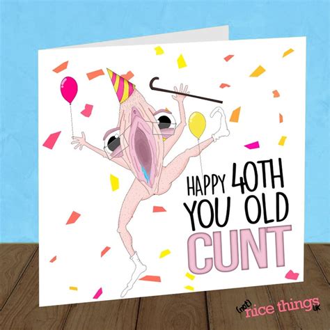 old c rude 40th birthday card funny 40th cards for him for etsy