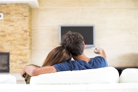 Couple Watching Tv Template