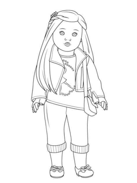 american girl coloring pages  printable ue