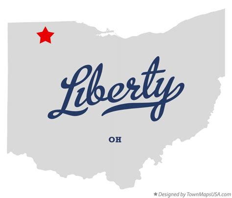 Map Of Liberty Henry County Oh Ohio