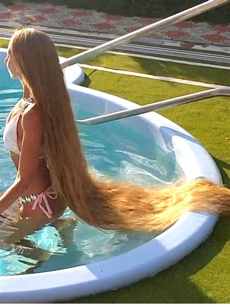 video swimming rapunzel blonde realrapunzels long blonde hair
