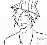 Anime Coloring Pages Boy Guy Sad Cool Getcolorings Getdrawings Color Colorings sketch template