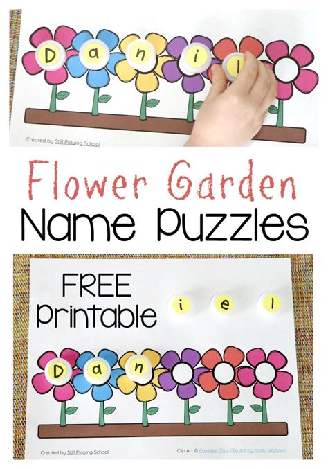 flower  puzzle  playing school