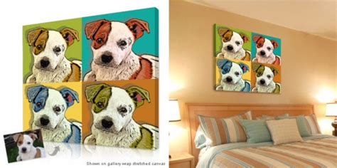 dog puppy portrait canvas print wall art craft mart