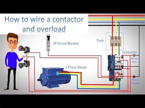 ladder diagram basics   wire  wire motor control circuit youtube electrical projects