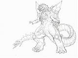 Godzilla Coloring Pages Mechagodzilla Baby Space Online Printable Color Getdrawings Cool Getcolorings Library Clipart Minecraft Print Popular Line Drawing Ages sketch template