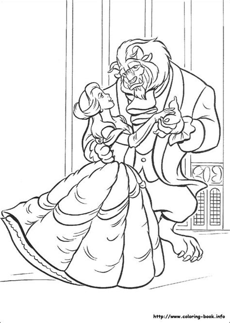 beauty   beast coloring picture disney coloring pages princess