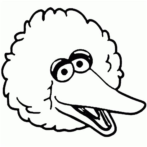 big bird face coloring pages barry morrises coloring pages