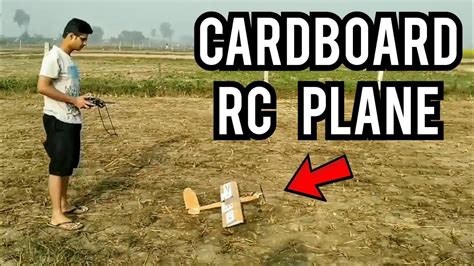 cardboard rc plane beginner freindly easy   youtube
