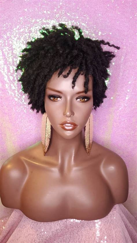 Wig Dreadlocks Afrocentric Short Afro Kinky Coily Twist Etsy Uk