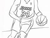 Coloring Pages Lebron James Shoes Kobe Bryant Basketball Nba Drawing Drawings Printable Players Sheets Paintingvalley Sports Template sketch template