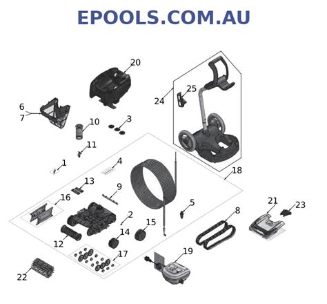 zodiac tx robotic cleaner spare parts epools pool shop