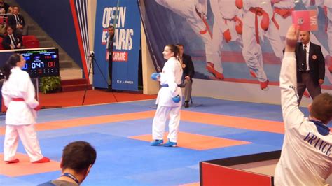 Karate 1 Paris 2016 Kumite Female 50 Kg Fra Recchia Vs Tur Ozcelik
