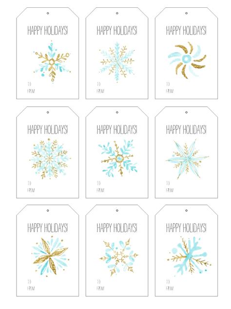 printable holiday gift tags   started  paint
