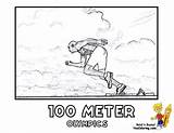 Coloring Pages Yescoloring Olympic Olympics Kids Summer Sprinter Boys sketch template