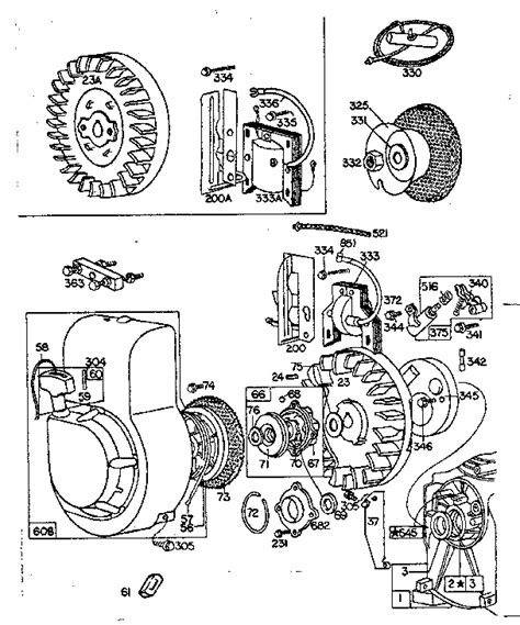 briggs  stratton recoil starter assembly diagram wiring diagram