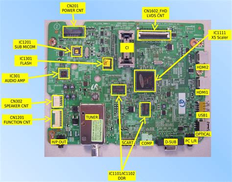 samsung circuit board parts