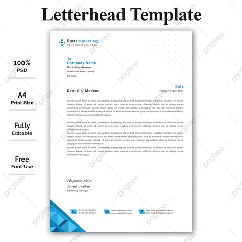 letter head template template   pngtree